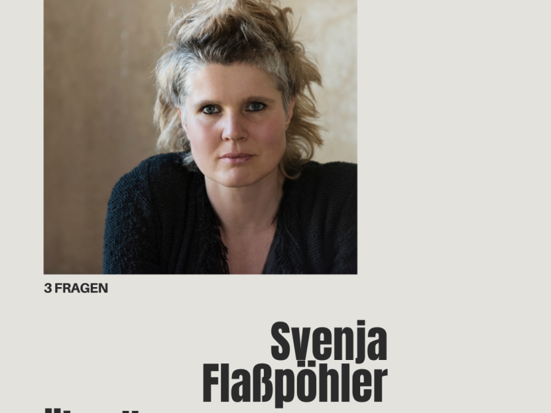 3 Fragen an Svenja Flaßpöhler